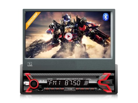 Radioodtwarzacz Audiocore AC9100 LCD 7" wysuwany dotykowy panel 1080P MP5 AVI DivX Bluetooth handsfree RDS + pilot