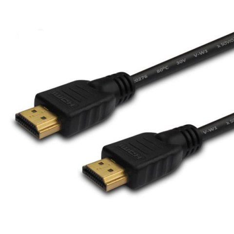 Kabel HDMI Savio CL-05 2m, czarny, złote końcówki, v1.4 high