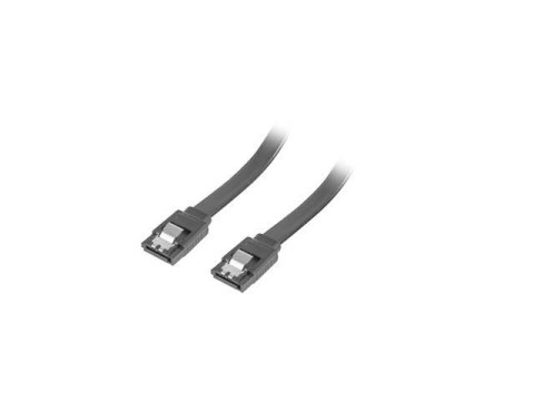 Kabel SATA Lanberg DATA III (6Gb/s) F/F 0,7m metalowe zatrzaski czarny