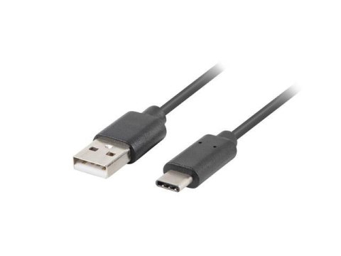 Kabel USB 2.0 Lanberg Type-C(M) - AM 0,5m czarny