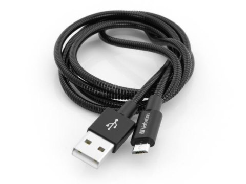 Kabel Verbatim micro USB-B(M) - USB-A(M) 1m czarny