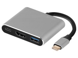 Kabel adapter USB-C Tracer TRAPOD46847 USB-C HDMI 4K USB 3.0 PDW 100W