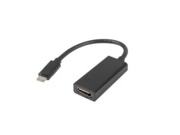 Kabel adapter Lanberg USB type-C(M) - HDMI(F) 0,15m czarny