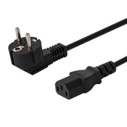 Kabel zasilający Savio CL-146 3,0m Schuko męski - IEC C13