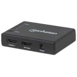 Rozdzielacz AV / Splitter Manhattan HDMI 1.4 1x4 4K 30Hz UHD 3D