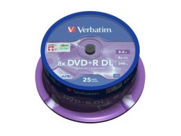 DVD+R Verbatim 8.5GB X8 Double Layer (25 Cake)