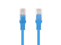 Patchcord Lanberg UTP kat.5e 1m niebieski