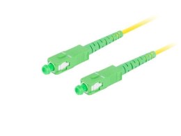 Patchcord światłowodowy Lanberg SM SC/APC-SC/APC SIMPLEX 3.0MM LSZH G657A1 3M żółty