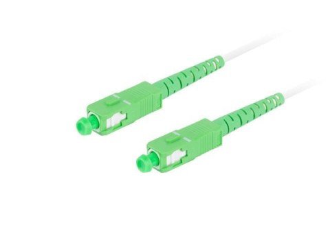 Patchcord światłowodowy Lanberg SM SC/APC-SC/APC SIMPLEX 3.0mm G657A2 5m biały