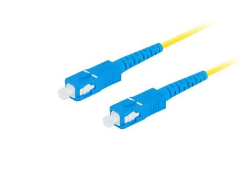 Patchcord światłowodowy Lanberg SM SC/UPC-SC/UPC SIMPLEX 3.0mm LSZH G657A1 5m żółty