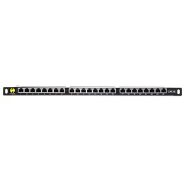 Patch panel 19'' Netrack 24-porty kat. 5e FTP, 0,5U z półką