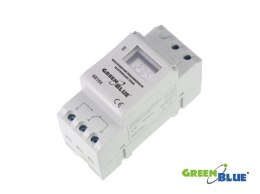 Timer cyfrowy GreenBlue GB104 na szynę DIN 16 programów max 240 programów