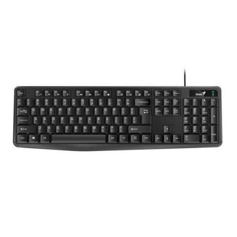 Klawiatura przewodowa Genius KB-117 Offcie black, Full size, odporna na zalanie