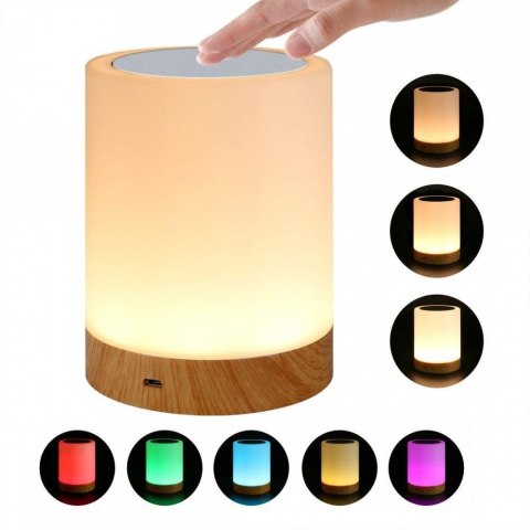 Lampka Techly bezprzewodowa RGB dotykowa