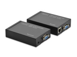 Extender VGA DIGITUS do 300m po Cat.5e UTP, 1920x1200p WUXGA, z audio (zestaw)