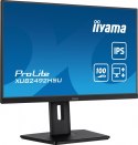 IIYAMA Monitor 23.8 cala XUB2492HSU-B6 IPS,HDMI,DP,100Hz,PIVOT,USB,HAS/150mm