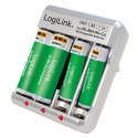 LogiLink Ładowarka do akumulatorów Ni-Mh, Ni-Cd, AA, AAA, 9V