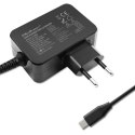 Qoltec Ładowarka GaN Power Pro | 1xUSB-C | 65W | 5-20V | 3-3.25A | Czarna