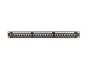 Lanberg Patch Panel 24 Port 1U Kat.6 czarny ekranowany