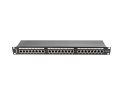 Lanberg Patch Panel 24 Port 1U Kat.6 czarny ekranowany
