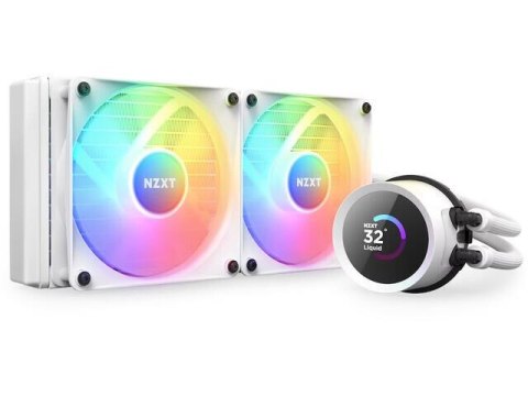 Chłodzenie wodne NZXT Kraken 240 RGB LCD białe