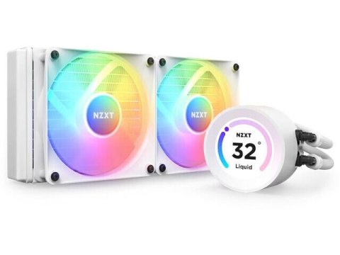 Chłodzenie wodne NZXT Kraken Elite 240 RGB LCD białe