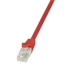 Patchcord LogiLink CP2014U CAT.6 U/UTP 0,25m, czerwony