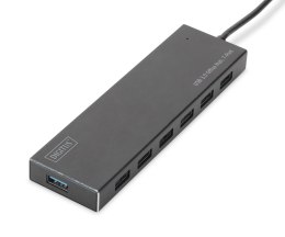 Hub USB 3.0/Koncentrator DIGITUS 7xUSB 3.0 SuperSpeed, aktywny, aluminium