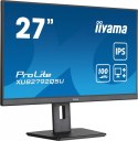 IIYAMA Monitor ProLite XUB2792QSU-B6 27 cali IPS,QHD,HAS(150mm),100Hz,4xUSB3.2,SLIM