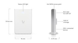 UBIQUITI Punkt dostępu Unifi 6 In-Wall 573,5 Mbit/s Biały Obsługa PoE U6-IW