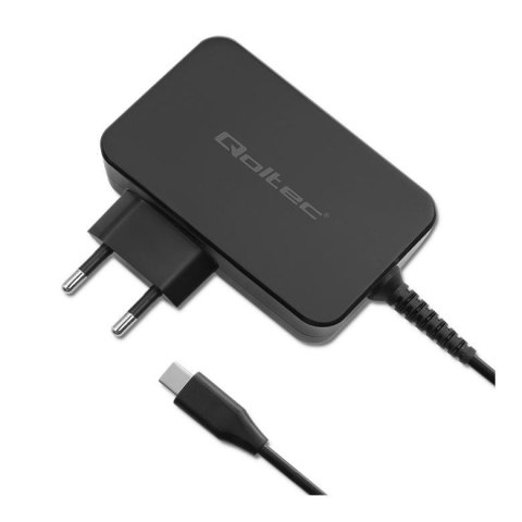 Ładowarka sieciowa Qoltec GaN POWER PRO | 1xUSB-C | 100W | 5-20V | 3-5A | Czarna