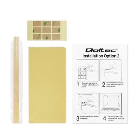 Qoltec Filtr prywatyzujący RODO | 14 cale | 16:9