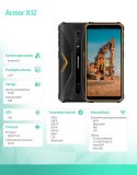 ULEFONE Smartfon Armor X12 5,45" 3/32GB IP68/IP69K 4860 mAh pomarańczowy