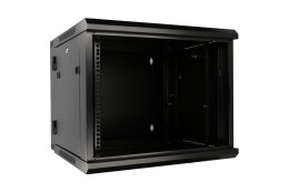 Extralink Szafka wisząca rack 6U 600x600 czarna dwusekcyjna