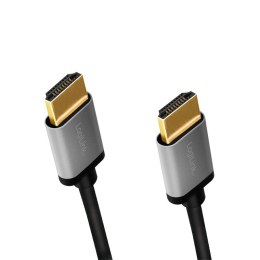 LogiLink Kabel HDMI 4K/60Hz, aluminium 1m Czarny