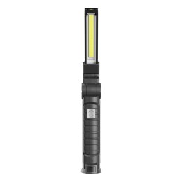 Savio Lampa warsztatowa akumulatorowa COB LED 3W + SMD 1W, USB-C, 150 lm, obrotowa głowica, magnes, FL-03