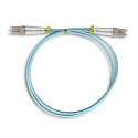 Qoltec Patchcord światłowodowy LC/UPC-LC/UPC | MM | 50/125 | OM3 | 1m