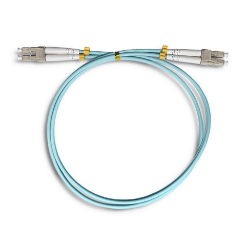 Qoltec Patchcord światłowodowy LC/UPC-LC/UPC | MM | 50/125 | OM3 | 1m