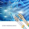 Qoltec Patchcord światłowodowy LC/UPC-LC/UPC | MM | 50/125 | OM3 | 1m