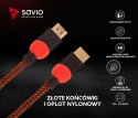 Savio Kabel HDMI 2.0 czerwono-czarny 3 m, GCL-04