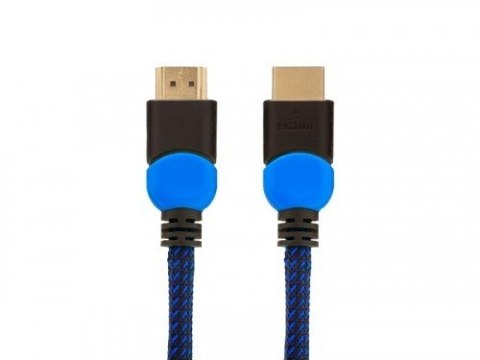 Savio Kabel HDMI 2.0 niebiesko-czarny 1,8m, GCL-02