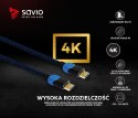 Savio Kabel HDMI 2.0 niebiesko-czarny 3m, GCL-05