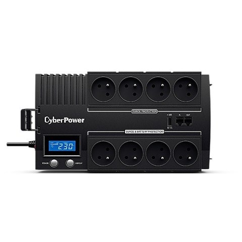 CyberPower Zasilacz awaryjny UPS BR1200ELCD-FR 1200VA/720W AVR/LCD/8xFR/1xUSB/RJ11/RJ45