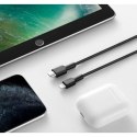 AUKEY CB-CL02 kabel Lightning - USB-C 1,2m MFi Apple USB-PD nylonowy oplot czarny