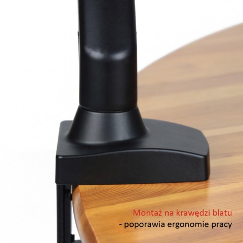 ART Uchwyt biurkowy na sprężynie gazowej do 1 monitora LCD/LED 13-27" L-11GD