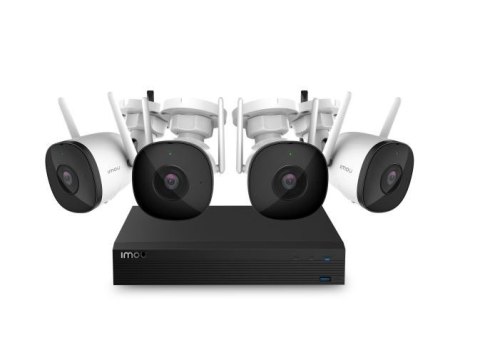IMOU Bezprzewodowy system bezpieczeństwa 4 Channel Wi-Fi NVR 4 Bullet 2 Cameras