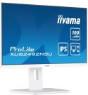 IIYAMA Monitor 23.8 cala XUB2492HSU-W6 IPS,HDMI,DP,100Hz,SLIM,HAS(150mm),4xUSB