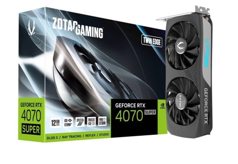 ZOTAC Karta graficzna GeForce RTX 4070 SUPER TWIN EDGE 12GB GDDRX6 192bit 3DP