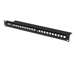 Patch panel pusty Lanberg PPKS-1024-B 24 port 1U 19