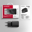 AXAGON ACU-PQ20 Ładowarka sieciowa 20W, QC3.0/AFC/FCP + PD type-C Czarna